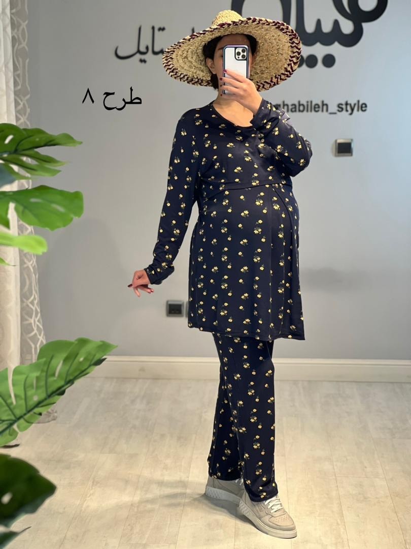 ست بلوز شلوار بارداری و شیردهی ویسکوز ( کد 557)