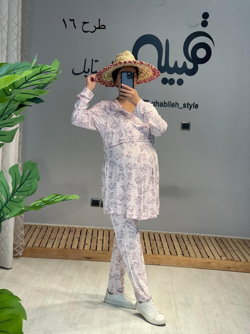 ست بلوز شلوار بارداری و شیردهی ویسکوز ( کد 557)