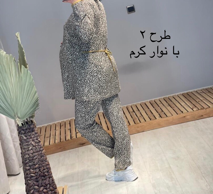ست بلوز و شلوار بارداری و شیردهی پلنگی(کد 433)