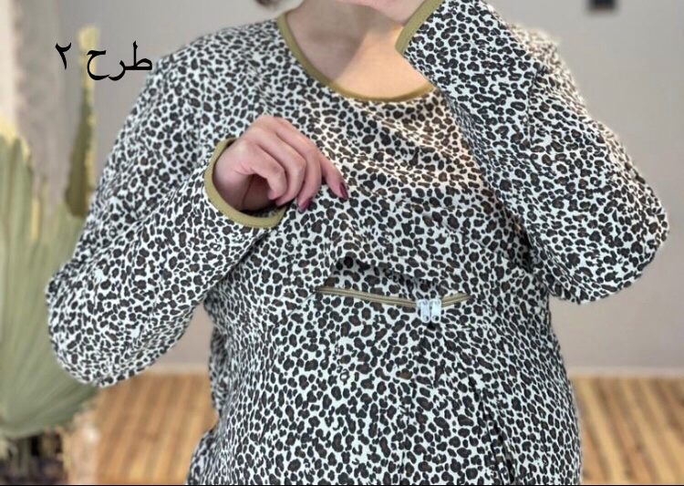 ست بلوز و شلوار بارداری و شیردهی پلنگی(کد 433)