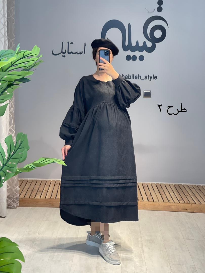 مانتو پاییزه استین فانوسی میکرو (کد 559)