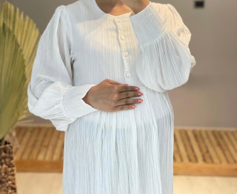 مانتو کراش کوتاه سفید(کد 887)