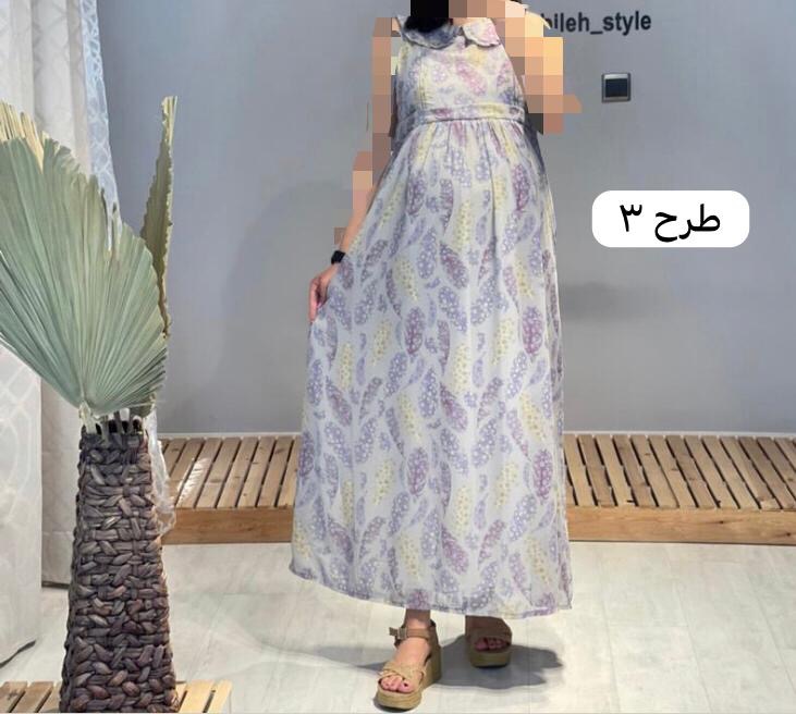 سارافون بارداری و شیردهی حریر آستردار (کد 539)