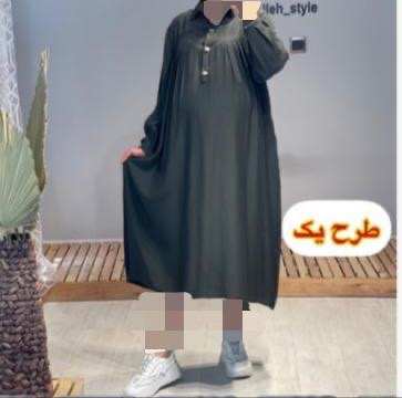مانتو بارداری و شیردهی کرپ اسکارا راه راه کد 518