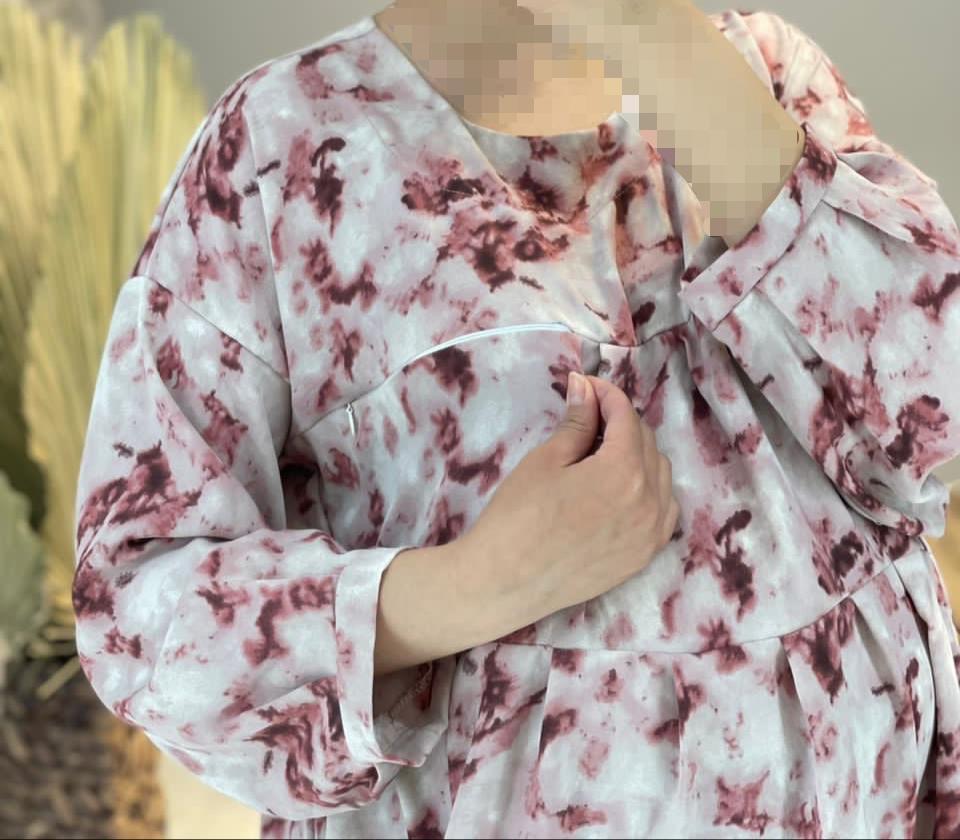 مانتو آبرنگی دریا کوتاه بارداری شیردهی
