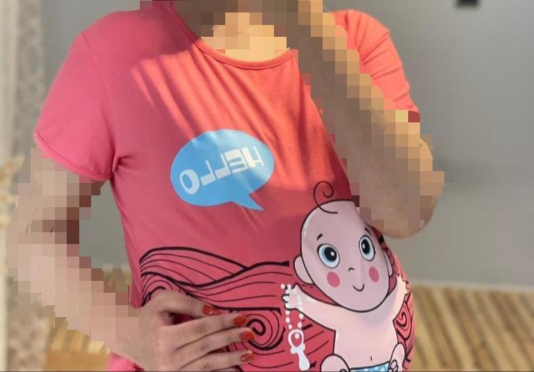 پیراهن فانتزی بارداری طرح بچه مدل موج( کد 524)