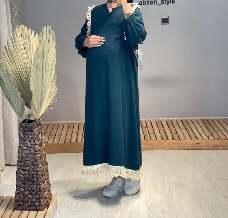 مانتو بارداری شیردهی طرح ریشه ای کد 489