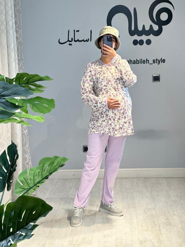 ست بلوز و شلوار استین بلند گلگلی(کد 434)