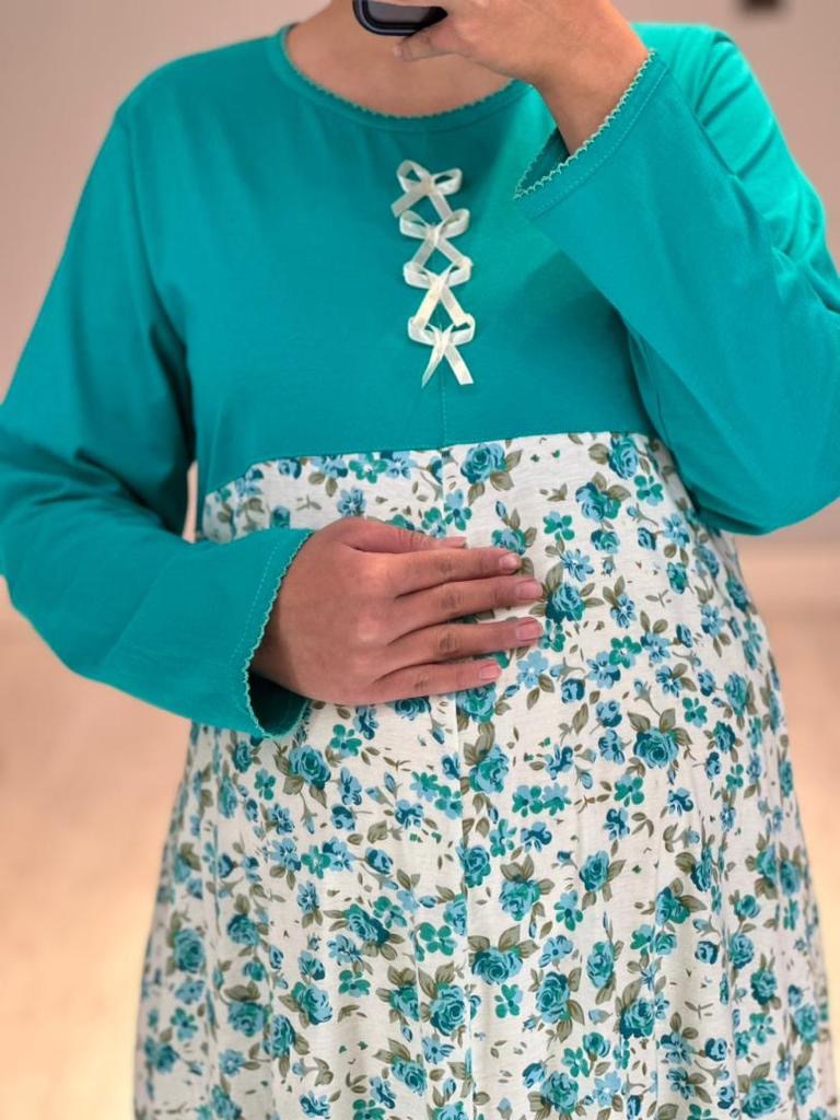 پیراهن راحتی بارداری گل گلی( کد 578)