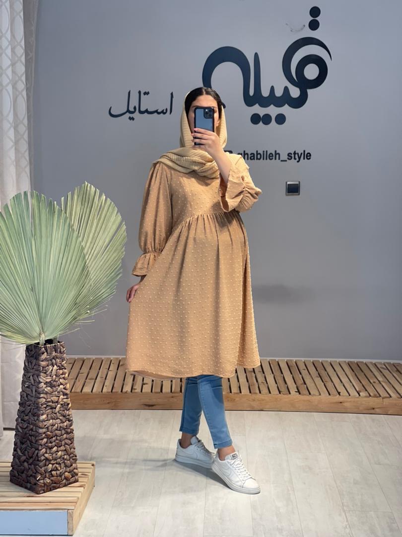 مانتو بارداری و شیردهی اشکی کوتاه( کد 525)