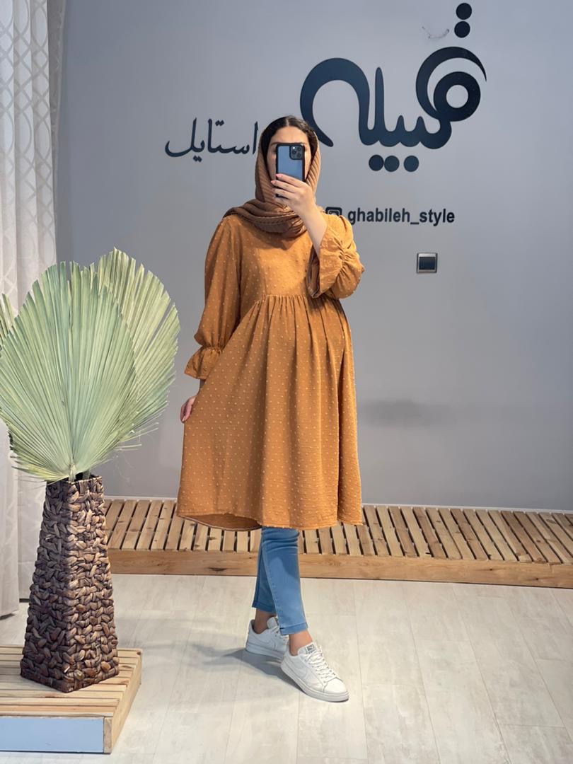 مانتو بارداری و شیردهی اشکی کوتاه( کد 525)