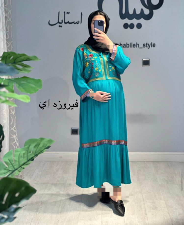 پیراهن دریا گلدوزی شده(کد 529)