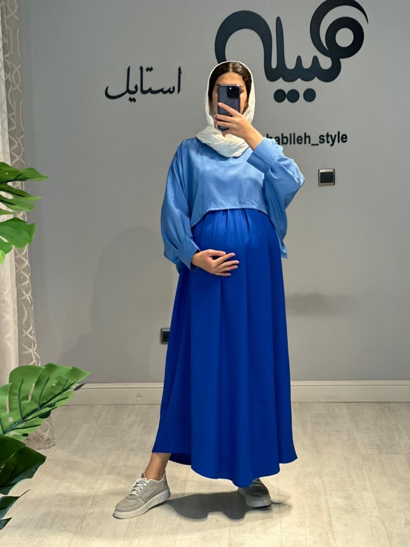 ست رویه و سارافون کرپ ناتالی( کد 615)