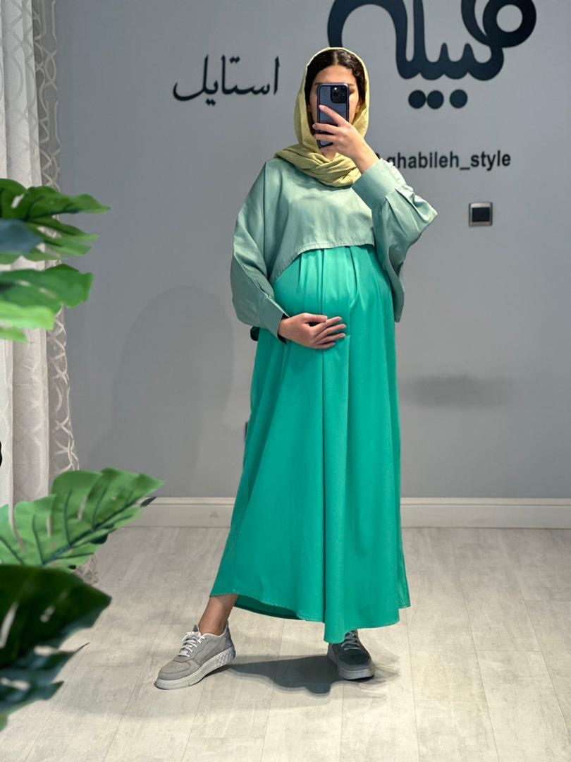 ست رویه و سارافون کرپ ناتالی( کد 615)