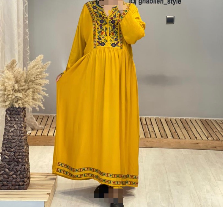 پیراهن نخی گلدوزی بارداری و شیردهی( کد 467)