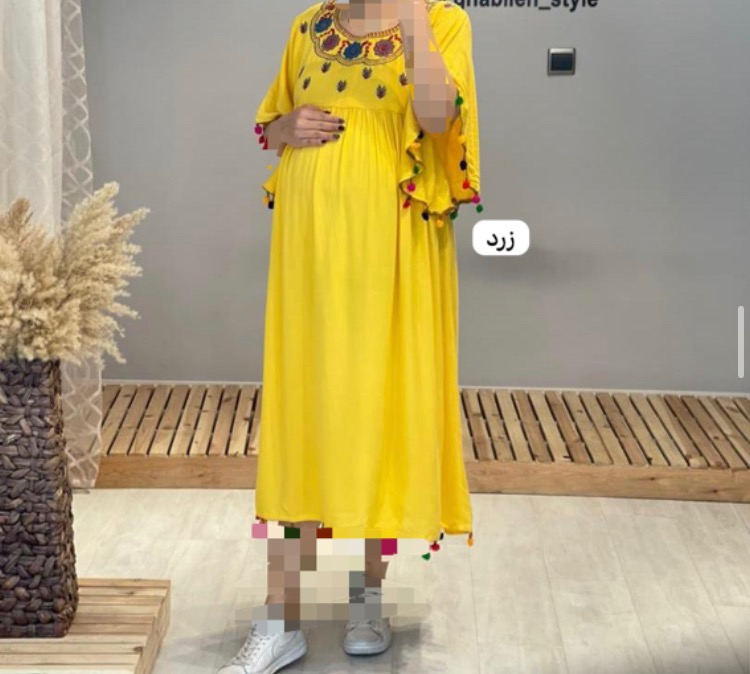 پیراهن بارداری نخی منگوله(کد 523)