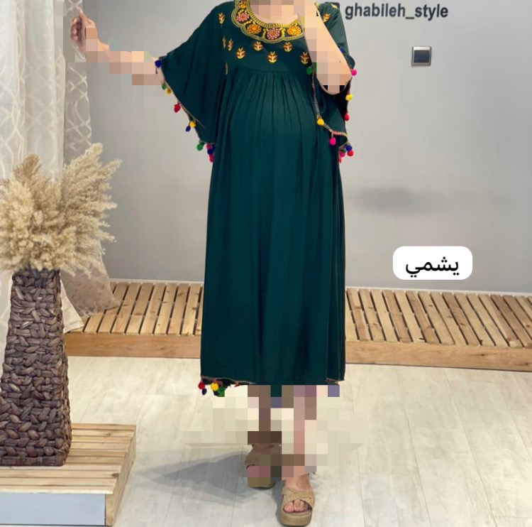 پیراهن بارداری نخی منگوله(کد 523)