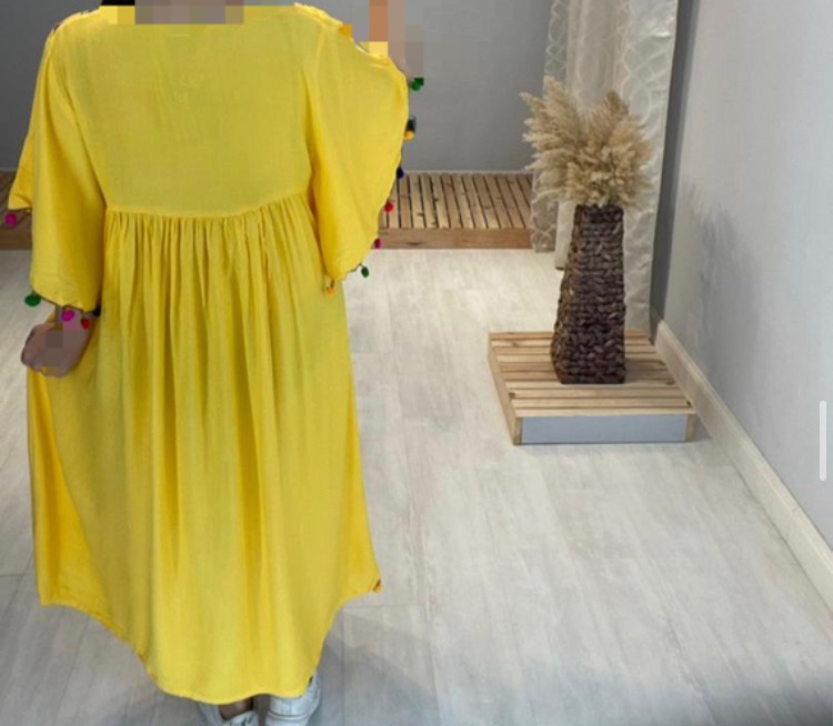 پیراهن بارداری نخی منگوله(کد 523)