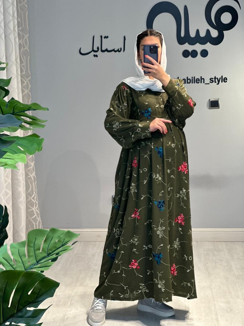 مانتو بارداری و شیردهی ابروبادی خامه دوزی(کد 625)