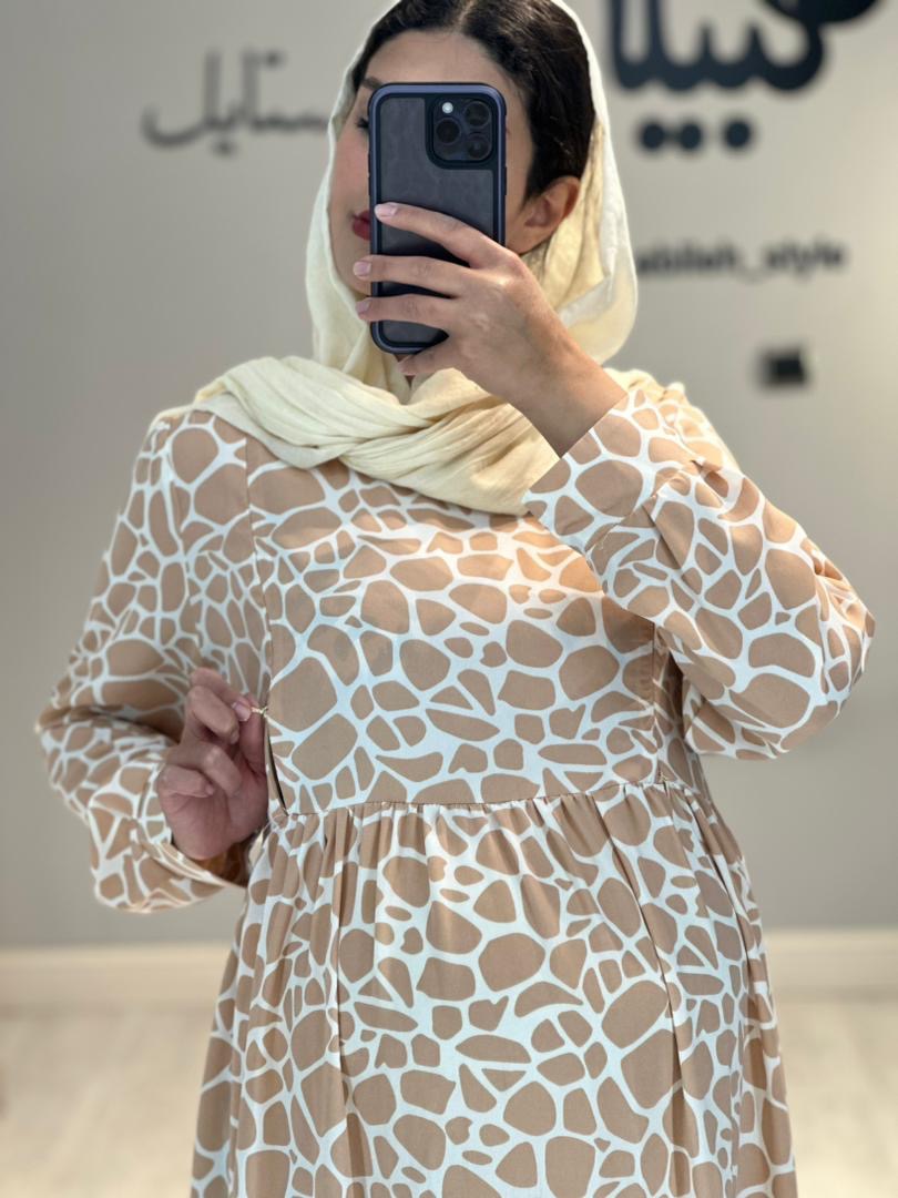 مانتو بارداری و شیردهی کرپ نخ( کد 642)