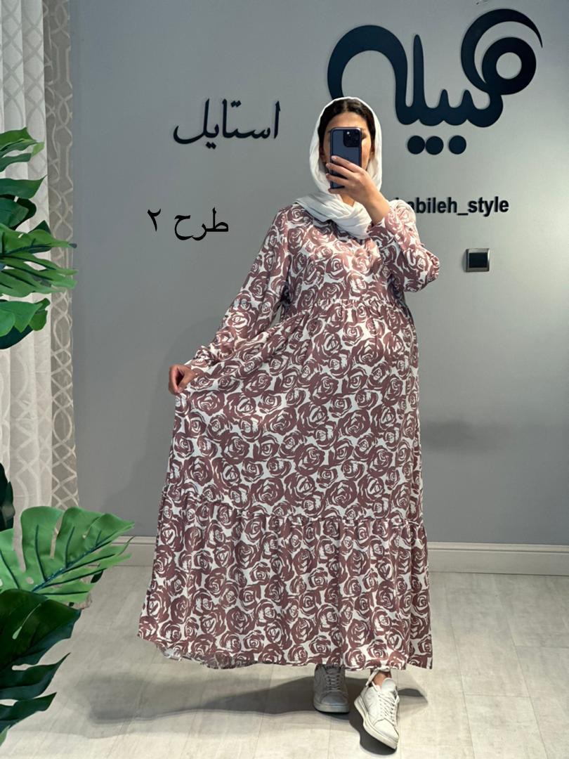 مانتو بارداری و شیردهی کرپ نخ( کد 642)