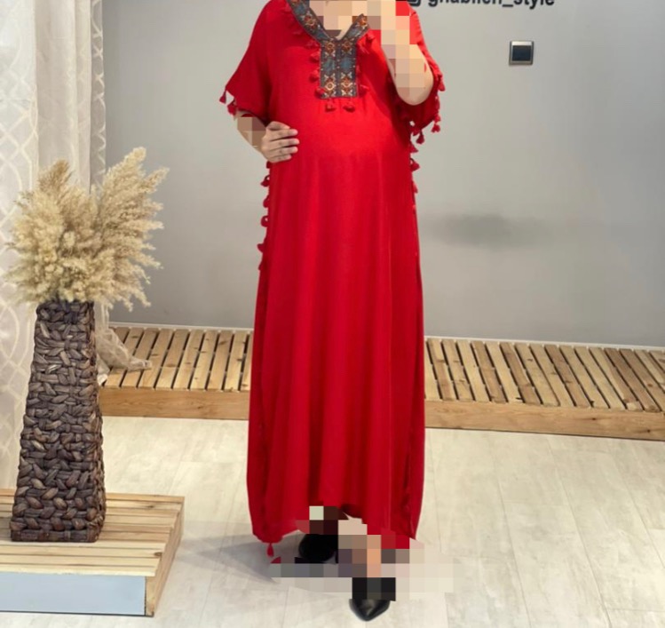 پیراهن بلند نخی بارداری( کد 528)