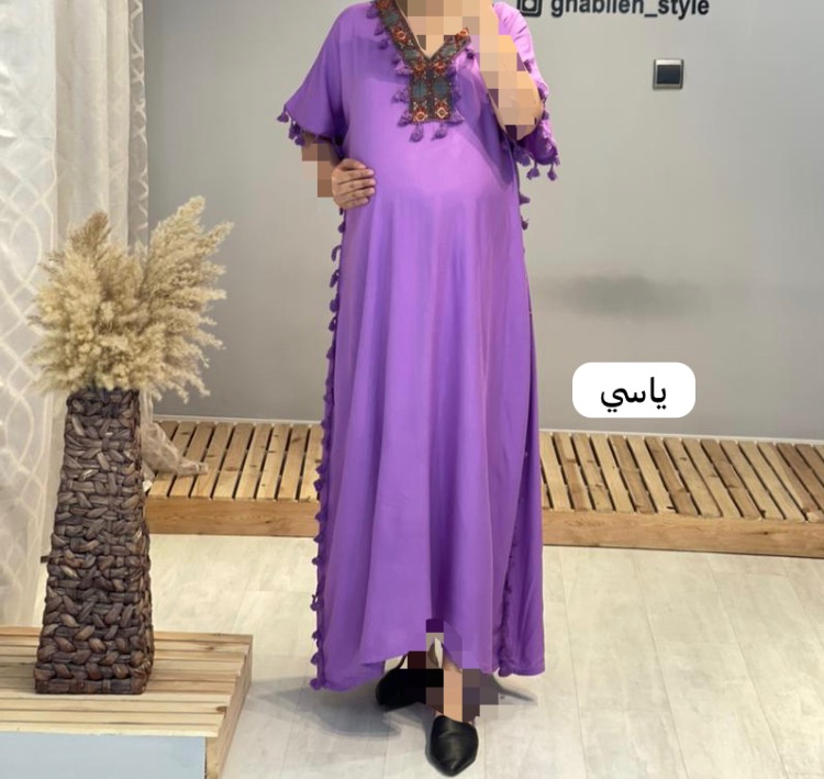 پیراهن بلند نخی بارداری( کد 528)