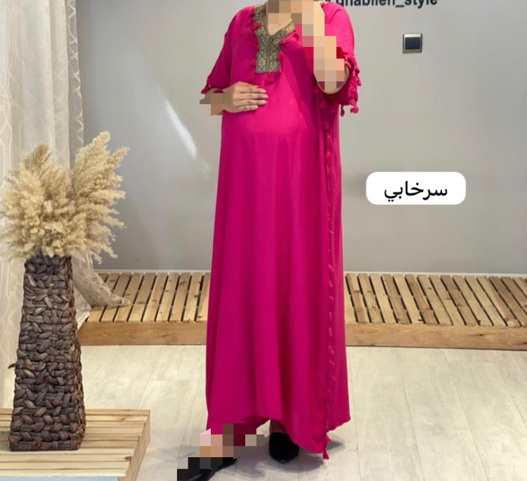 پیراهن بلند نخی بارداری( کد 528)