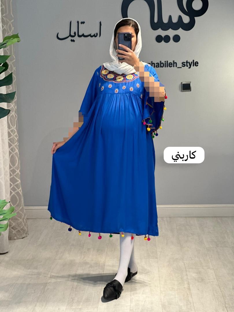 پیراهن بارداری نخی منگوله(کد 523)