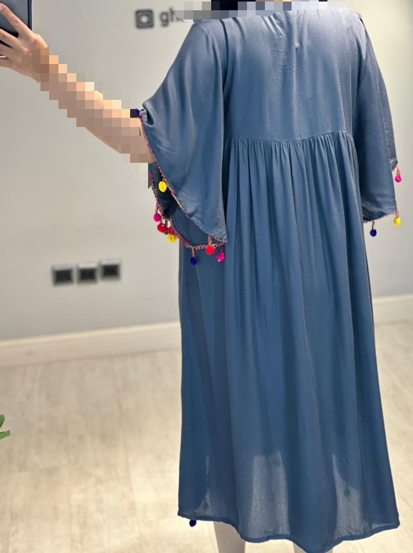 پیراهن بارداری نخی منگوله(کد 523)