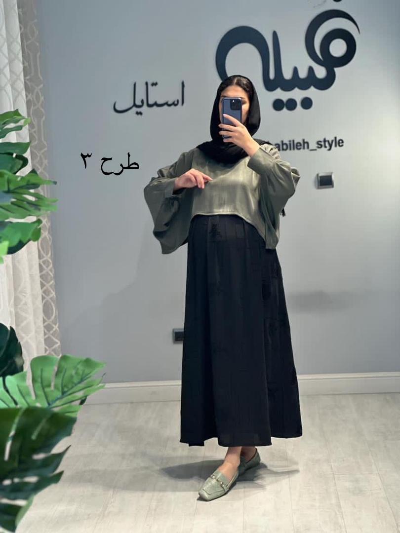 کت و سارافون بارداری و شیردهی ابروبادی خامه دوزی(کد 564)