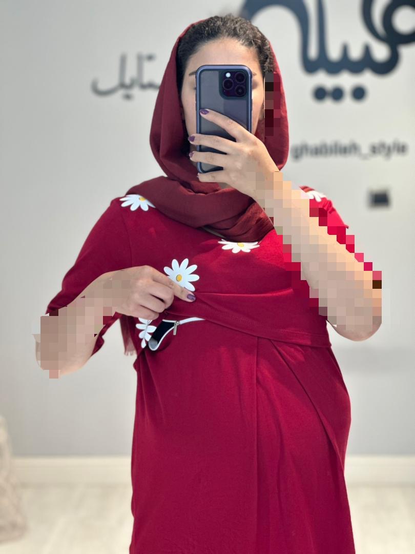 ست بلوز و شلوار بابونه استین کوتاه(کد 653)