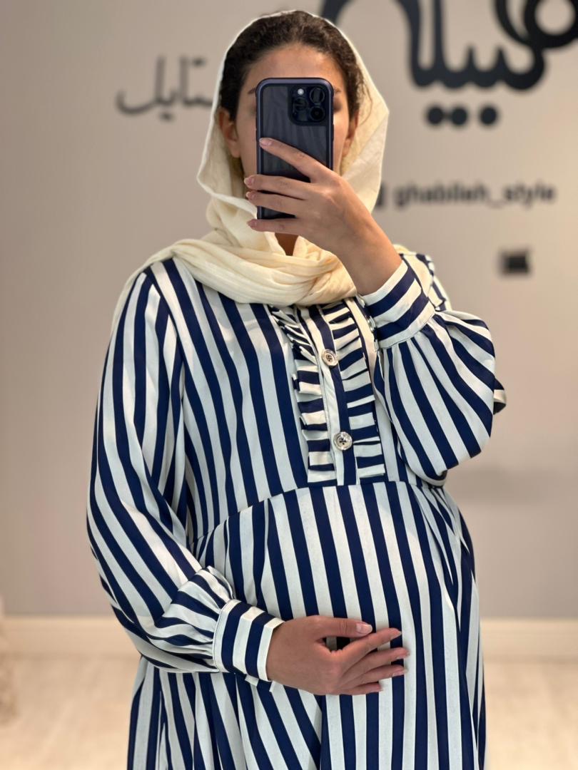 پیراهن بارداری و شیردهی ساتن(کد 654)