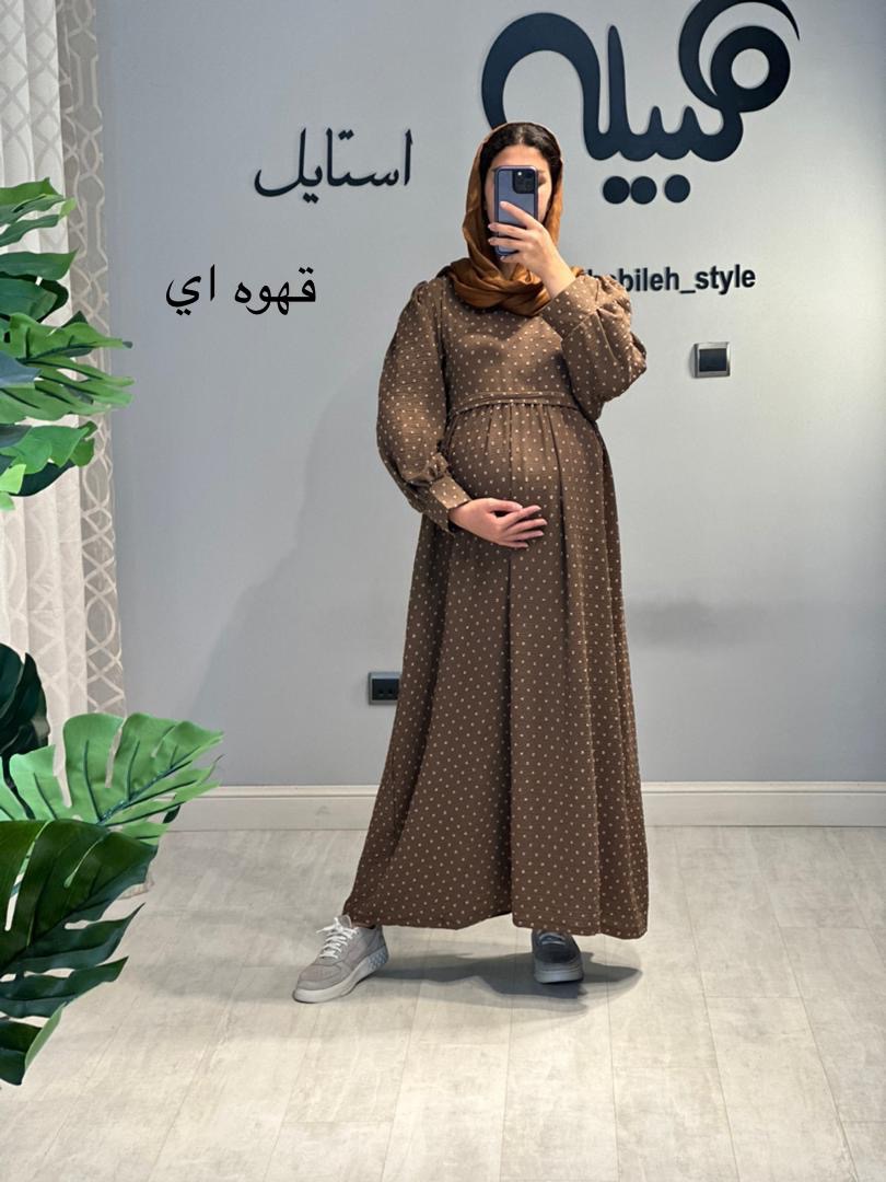 مانتو بارداری و شیردهی ابروبادی اشکی(کد 622)