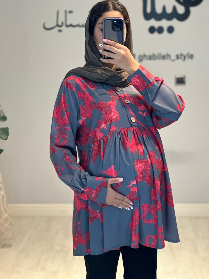 بلوز بارداری و شیردهی فلور( کد 666)