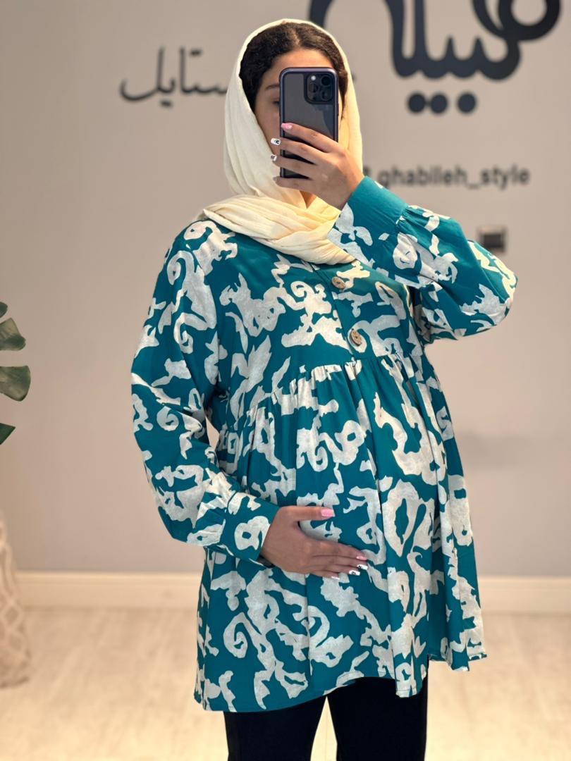 بلوز بارداری و شیردهی فلور( کد 666)