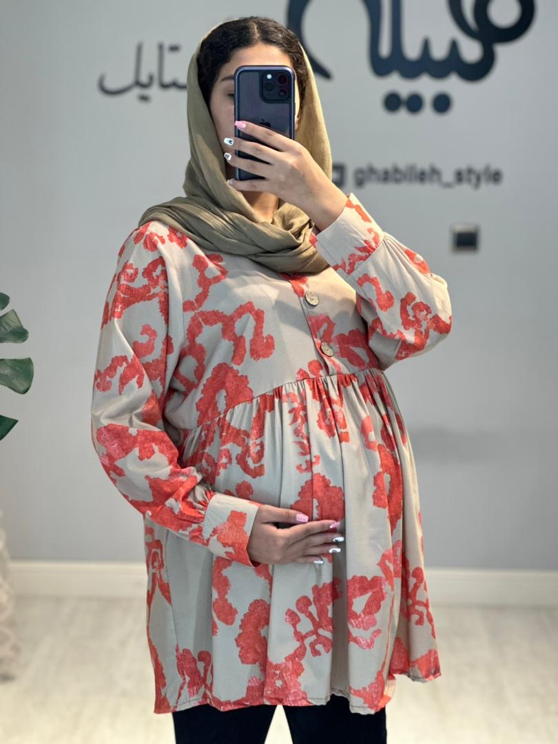 بلوز بارداری و شیردهی فلور( کد 666)