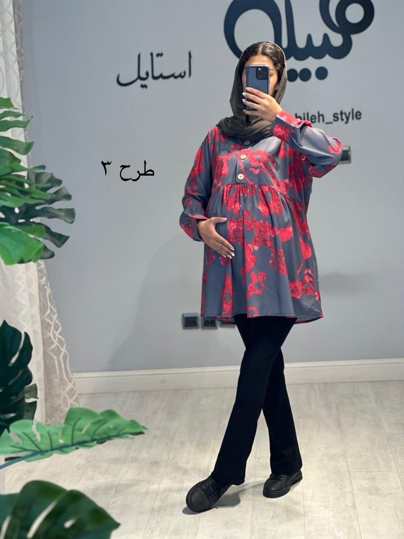 بلوز بارداری و شیردهی فلور( کد 666)
