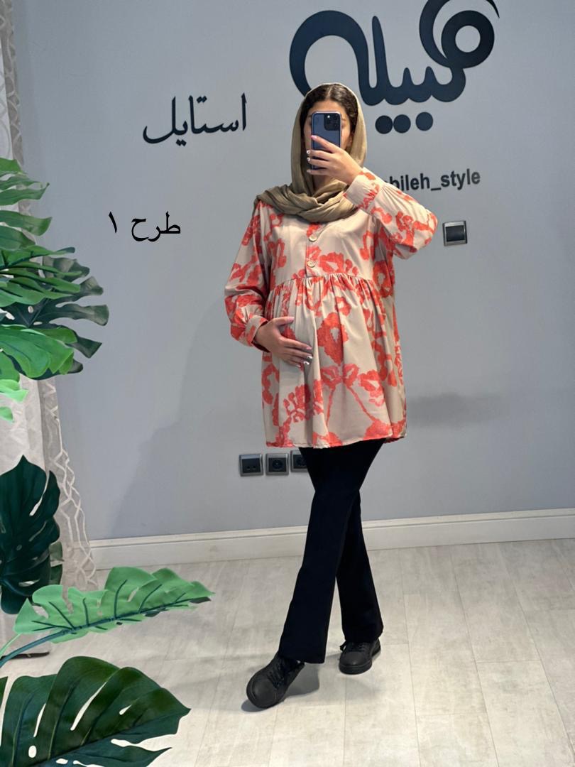 بلوز بارداری و شیردهی فلور( کد 666)