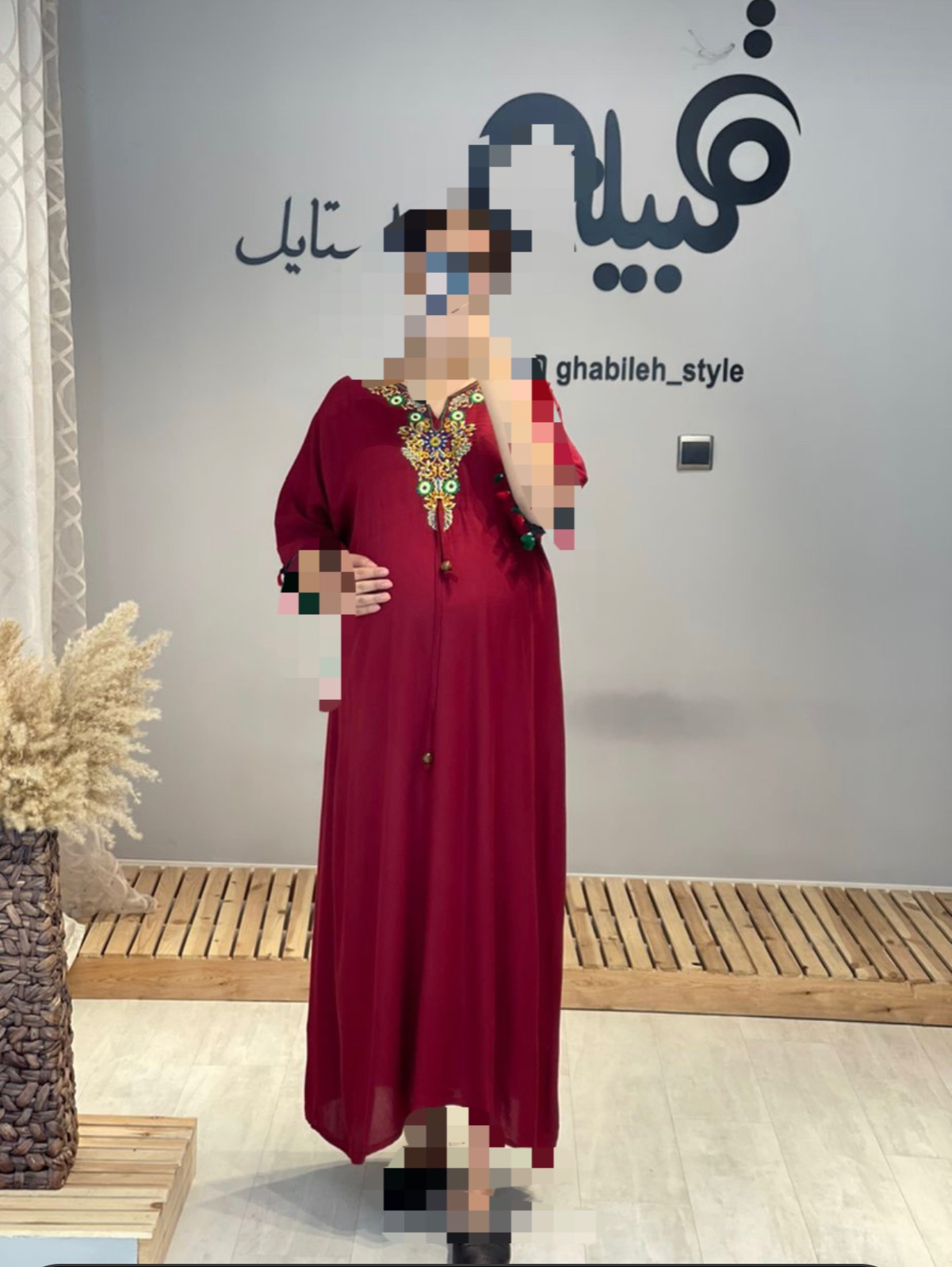 پیراهن بلند نخی بارداری( کد 528)