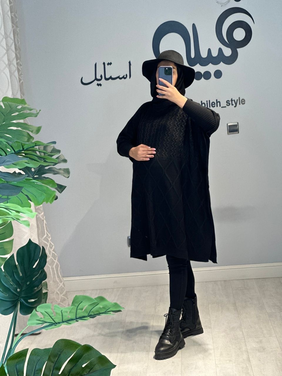 پانچو بافت طرح لوزی بارداری(کد 554)