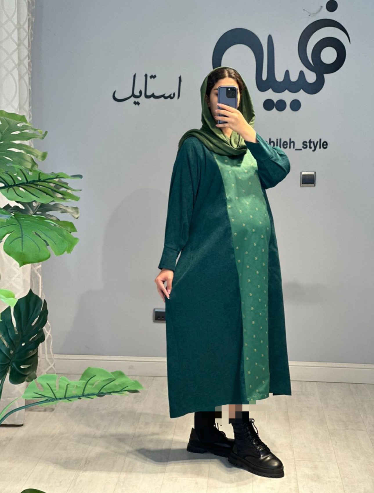 مانتو بارداری و شیردهی مخمل کبریتی(کد 568)