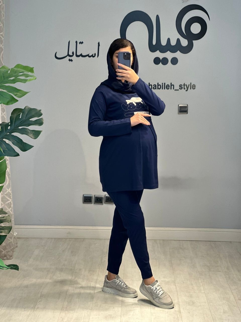 ست بلوز شلوار بارداری شیردهی لودینگ استین بلند(کد 281)