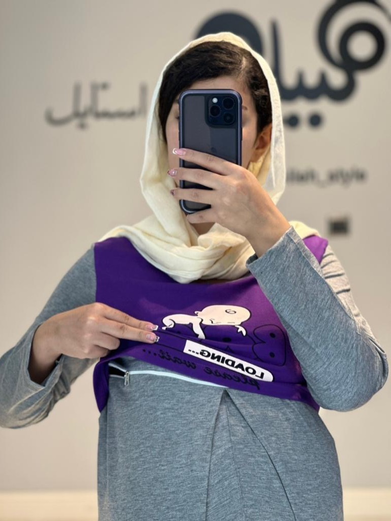 ست بلوز و شلوار دورنگ استین بلند(کد 676)