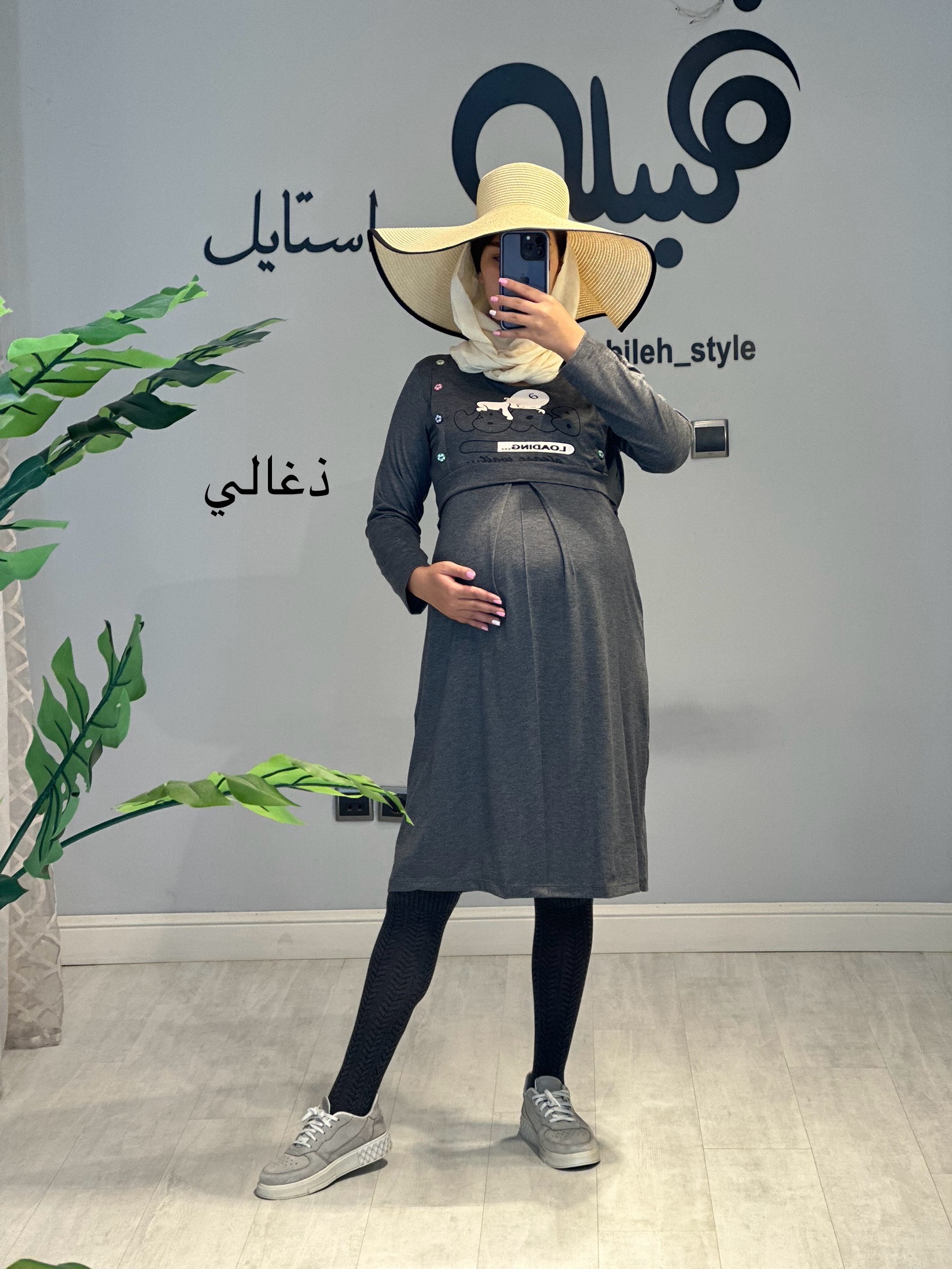 پیراهن بارداری و شیردهی هشت دکمه( کد 629)
