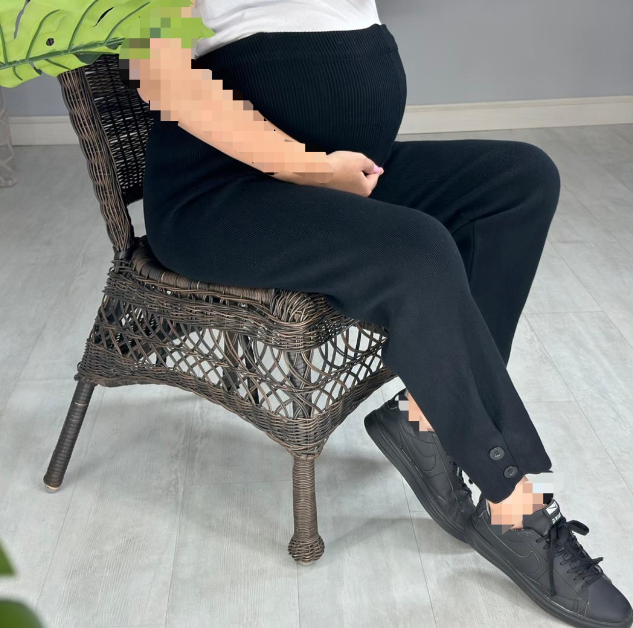 شلوار بافت بارداری(کد 681)