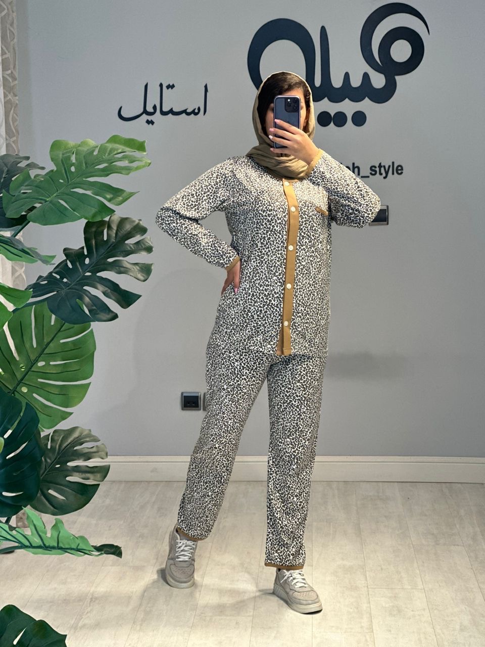 ست بلوز و شلوار شیردهی پلنگی(کد 683)