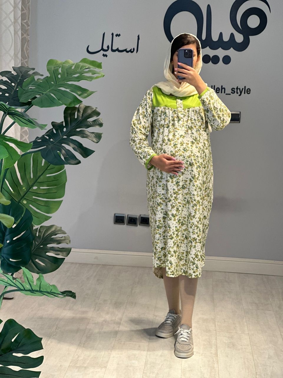 پیراهن گلدار بارداری و شیردهی(کد 684)