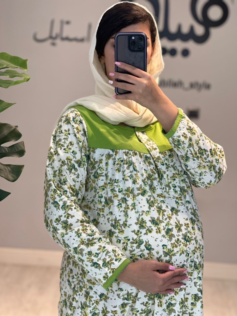 پیراهن گلدار بارداری و شیردهی(کد 684)
