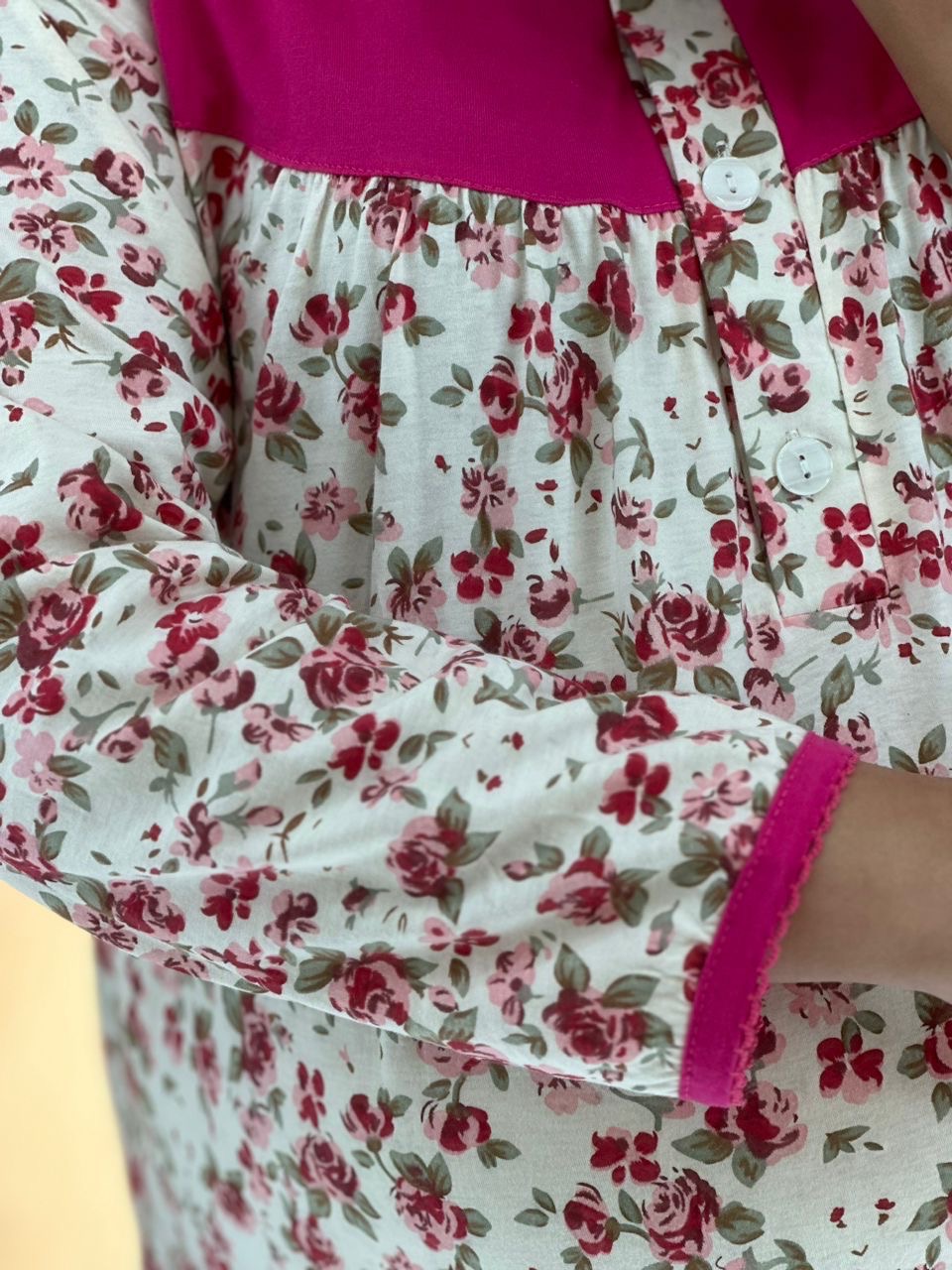 پیراهن گلدار بارداری و شیردهی(کد 684)